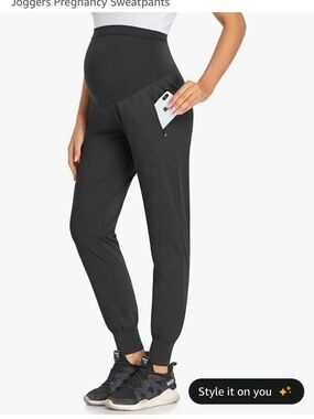Amazon Maternity Jogger Pants - Black